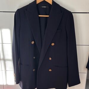 Ralph Lauren Navy Double-Breasted Blazer